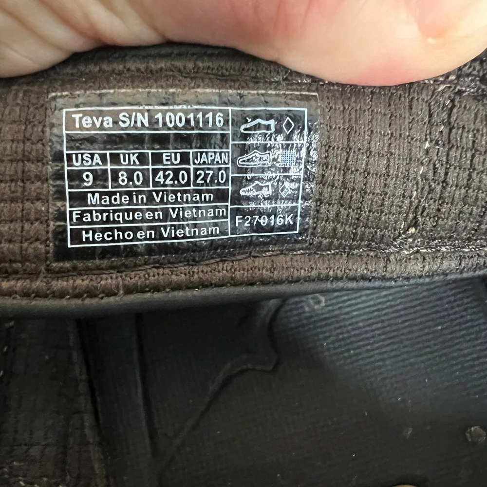 Teva Forebay Water Sandal Mens 9 Brown Adjustable Strap Quick‎ Dry - Picture 6 of 6